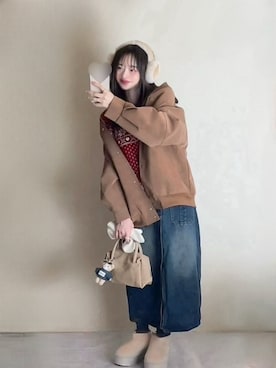 「アイテム（リング）」を使った、r i n o.. ♡ྀིさん（レディース・153cm）の秋コーディネート