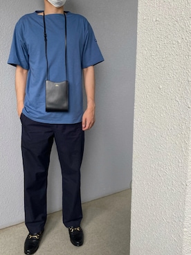「EDIFICE（エディフィス）のアイテム（ローファー）」を使った、bitter0404さん（メンズ・176cm）の夏コーディネート