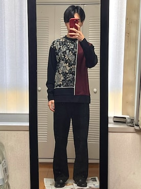「tk.TAKEO KIKUCHI（ティーケータケオキクチ）のアイテム（スウェット）」を使った、ともやさん（メンズ・165cm）の冬コーディネート