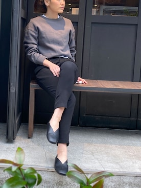 「UNIQLO（ユニクロ）のアイテム（スウェット）」を使った、ミントさん（レディース・160cm）の秋コーディネート