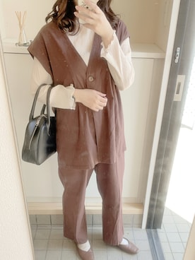 「mel（メル）のアイテム」を使った、hachiさん（レディース・160cm）の秋コーディネート