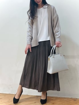 「m.f.editorial（エムエフエディトリアル）のアイテム（トップス）」を使った、m.tさん（レディース・163cm）の夏コーディネート