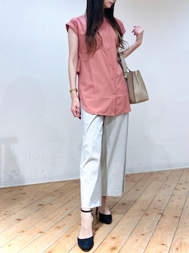 「m.f.editorial（エムエフエディトリアル）のアイテム（パンツ）」を使った、m.tさん（レディース・163cm）の秋コーディネート