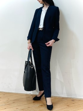 「TAKA-Q（タカキュー）のアイテム（バッグ）」を使った、m.tさん（レディース・163cm）の春コーディネート