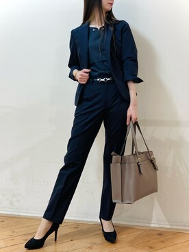 「m.f.editorial（エムエフエディトリアル）のアイテム（トップス）」を使った、m.tさん（レディース・163cm）の夏コーディネート