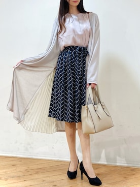 「m.f.editorial（エムエフエディトリアル）のアイテム（スカート）」を使った、m.tさん（レディース・163cm）の秋コーディネート