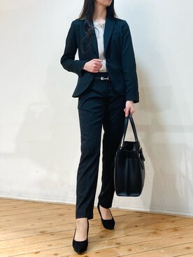 「ビジネススタイル」｜「アイテム（その他）」を使った、m.tさん（レディース・163cm）の秋コーディネート