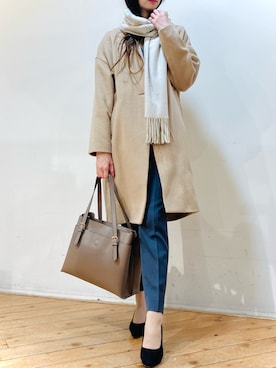 「ビジネススタイル」｜「アイテム（その他）」を使った、m.tさん（レディース・163cm）の春コーディネート