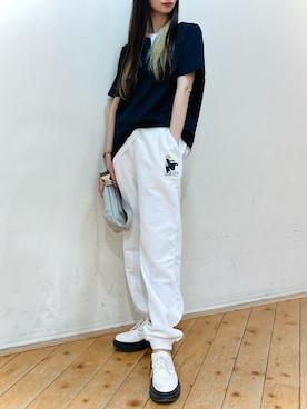「TAKA-Q（タカキュー）のアイテム（バッグ）」を使った、m.tさん（レディース・163cm）の春コーディネート