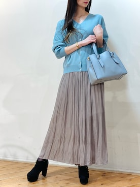 「m.f.editorial（エムエフエディトリアル）のアイテム（スカート）」を使った、m.tさん（レディース・163cm）の春コーディネート
