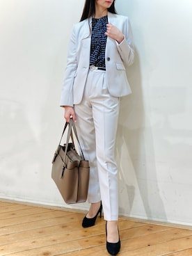 「m.f.editorial（エムエフエディトリアル）のアイテム（トップス）」を使った、m.tさん（レディース・163cm）の夏コーディネート
