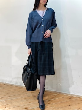 「m.f.editorial（エムエフエディトリアル）のアイテム（スカート）」を使った、m.tさん（レディース・163cm）の春コーディネート