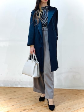 「m.f.editorial（エムエフエディトリアル）のアイテム（パンツ）」を使った、m.tさん（レディース・163cm）の冬コーディネート