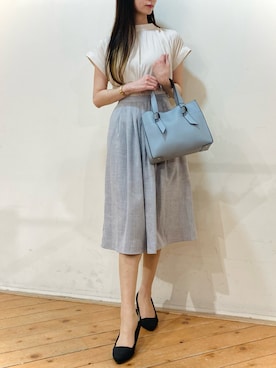「m.f.editorial（エムエフエディトリアル）のアイテム（トップス）」を使った、m.tさん（レディース・163cm）の秋コーディネート