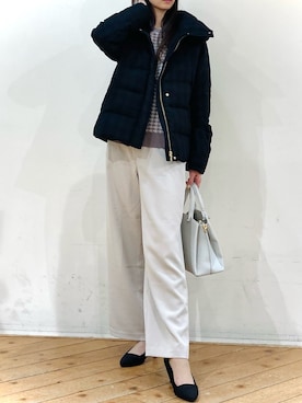 「m.f.editorial（エムエフエディトリアル）のアイテム（トップス）」を使った、m.tさん（レディース・163cm）の冬コーディネート