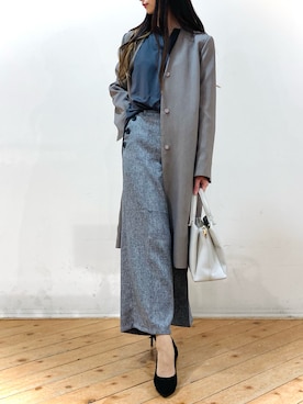 「m.f.editorial（エムエフエディトリアル）のアイテム（パンツ）」を使った、m.tさん（レディース・163cm）の冬コーディネート