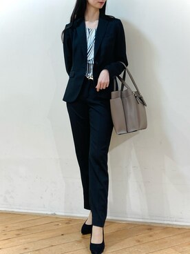 「m.f.editorial（エムエフエディトリアル）のアイテム（トップス）」を使った、m.tさん（レディース・163cm）の春コーディネート