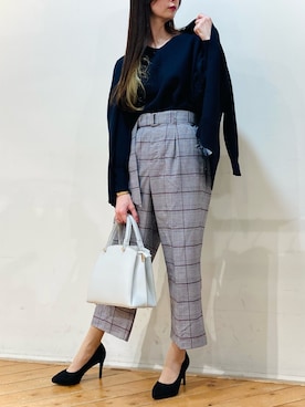 「m.f.editorial（エムエフエディトリアル）のアイテム（トップス）」を使った、m.tさん（レディース・163cm）の春コーディネート