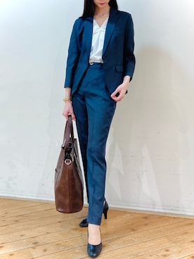 「TAKA-Q（タカキュー）のアイテム（バッグ）」を使った、m.tさん（レディース・163cm）の春コーディネート
