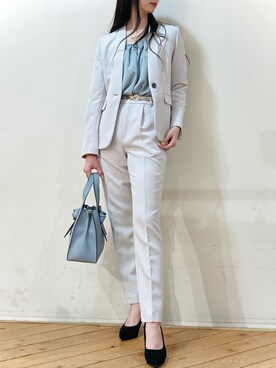 「m.f.editorial（エムエフエディトリアル）のアイテム（トップス）」を使った、m.tさん（レディース・163cm）の秋コーディネート