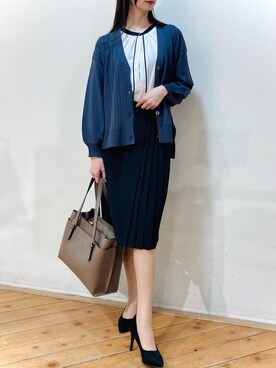 「m.f.editorial（エムエフエディトリアル）のアイテム（バッグ）」を使った、m.tさん（レディース・163cm）の夏コーディネート