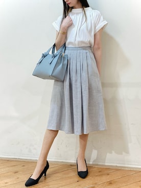 「m.f.editorial（エムエフエディトリアル）のアイテム（トップス）」を使った、m.tさん（レディース・163cm）の秋コーディネート