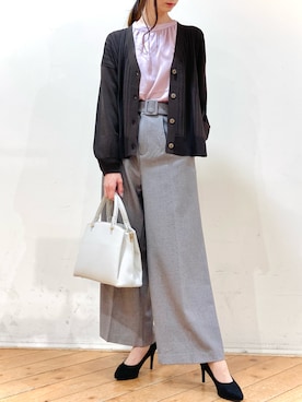 「m.f.editorial（エムエフエディトリアル）のアイテム（トップス）」を使った、m.tさん（レディース・163cm）の冬コーディネート