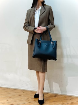 「m.f.editorial（エムエフエディトリアル）のアイテム（トップス）」を使った、m.tさん（レディース・163cm）の夏コーディネート