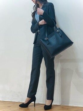 「m.f.editorial（エムエフエディトリアル）のアイテム（バッグ）」を使った、m.tさん（レディース・163cm）の夏コーディネート