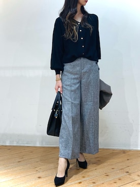 「m.f.editorial（エムエフエディトリアル）のアイテム（パンツ）」を使った、m.tさん（レディース・163cm）の秋コーディネート