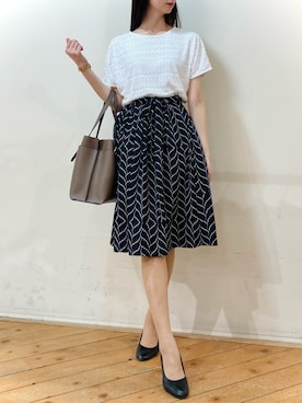 「m.f.editorial（エムエフエディトリアル）のアイテム（スカート）」を使った、m.tさん（レディース・163cm）の秋コーディネート