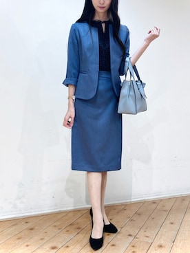 「m.f.editorial（エムエフエディトリアル）のアイテム（スカート）」を使った、m.tさん（レディース・163cm）の夏コーディネート