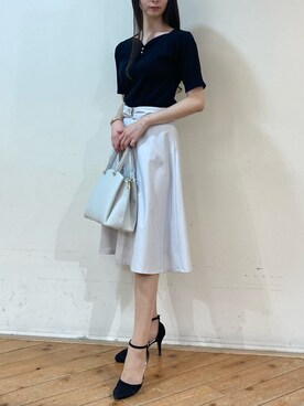 「m.f.editorial（エムエフエディトリアル）のアイテム（トップス）」を使った、m.tさん（レディース・163cm）の夏コーディネート