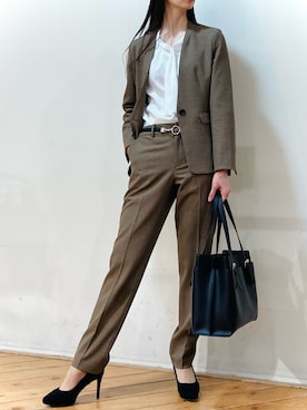 「m.f.editorial（エムエフエディトリアル）のアイテム（トップス）」を使った、m.tさん（レディース・163cm）の夏コーディネート