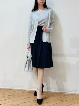 「m.f.editorial（エムエフエディトリアル）のアイテム（トップス）」を使った、m.tさん（レディース・163cm）の秋コーディネート