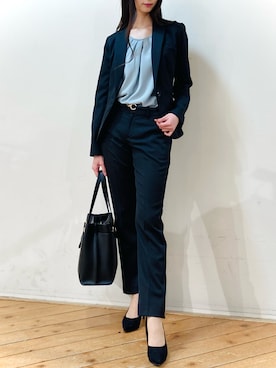 「m.f.editorial（エムエフエディトリアル）のアイテム（トップス）」を使った、m.tさん（レディース・163cm）の秋コーディネート