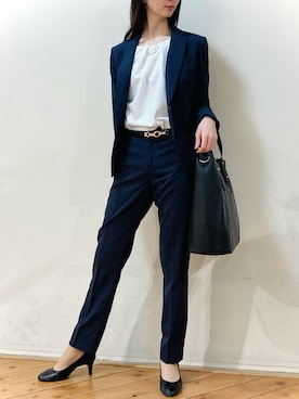 「TAKA-Q（タカキュー）のアイテム（バッグ）」を使った、m.tさん（レディース・163cm）の春コーディネート