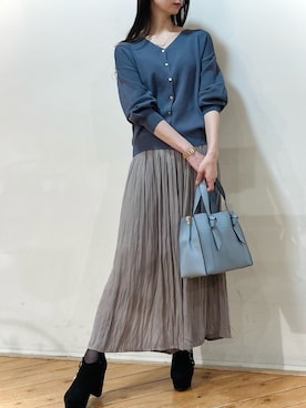 「m.f.editorial（エムエフエディトリアル）のアイテム（スカート）」を使った、m.tさん（レディース・163cm）の春コーディネート