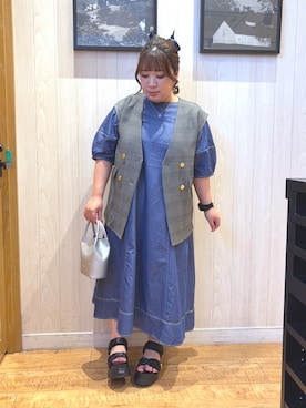 「アイテム（ワンピース）」を使った、mayaさん（レディース・155cm・30代）の夏コーディネート