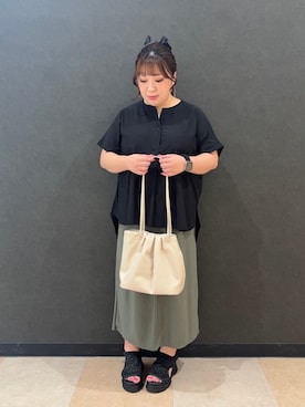 「SHOO・LA・RUE（シューラルー）のアイテム」を使った、mayaさん（レディース・155cm）の夏コーディネート