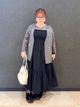 「アイテム（ワンピース/ドレス）」を使った、mayaさん（レディース・155cm・30代）の秋コーディネート