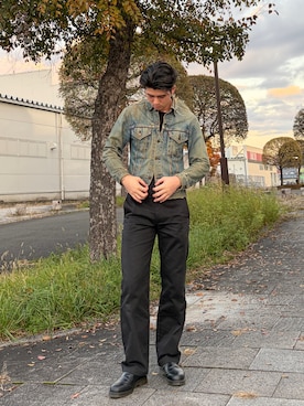 「アメカジ」｜harutakaさん（メンズ・180cm）の冬コーディネート