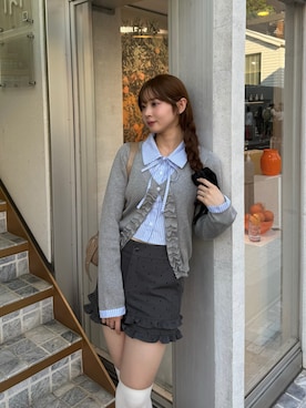 「アイテム（ニット/セーター）」を使った、Remi さん（レディース・164cm）の夏コーディネート