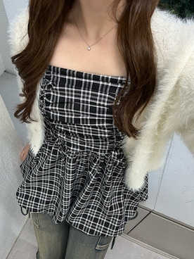 「アイテム（デニムパンツ）」を使った、Remi さん（レディース・164cm）の秋コーディネート