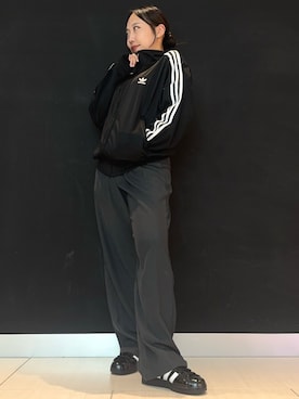 「アイテム（ジャージ）」を使った、S.Tさん（レディース・160cm）の夏コーディネート