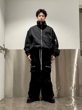 「DANKE SCHON（ダンケシェーン）のアイテム（MA-1）」を使った、amonさん（メンズ・170cm）の秋コーディネート