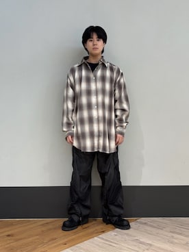 「WHITELAND BLACKBURN」｜amonさん（メンズ・170cm）の春コーディネート