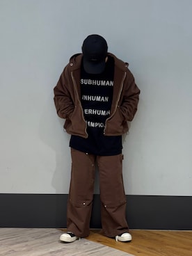 「L.H.P（エルエイチピー）のアイテム」を使った、amonさん（メンズ・170cm）の冬コーディネート