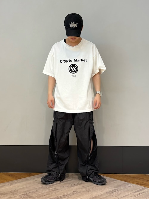 tシャツ WHITELAND/ホワイトランド/CRYPTO MARKET TEE レディース メンズ WHITELAND/ホワイトランド/CRYPTO MARKET TEE（Tシャツ