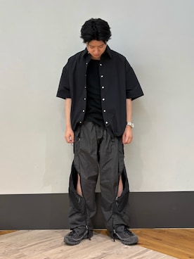 「WHITELAND（ホワイトランド）のアイテム（シャツ/ブラウス）」を使った、amonさん（メンズ・170cm）の夏コーディネート